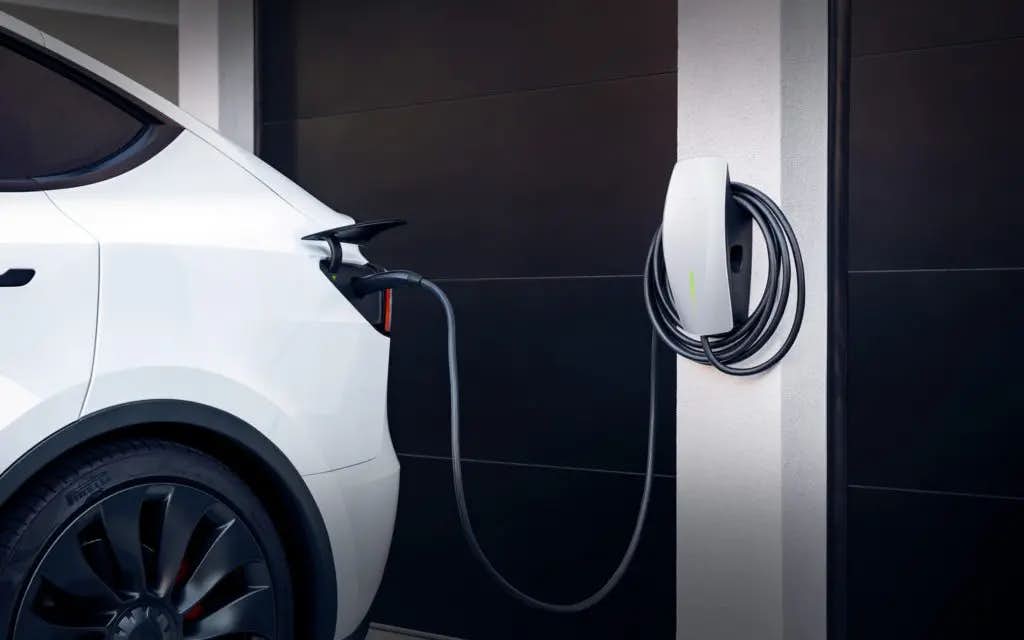 Tesla Powerwall Mounted on the Wall