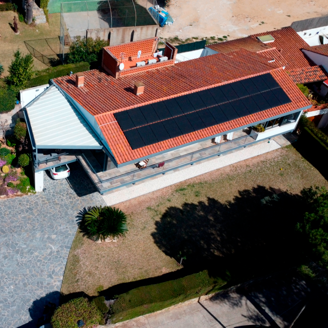 Instalación de placas solares en Premià de Dalt