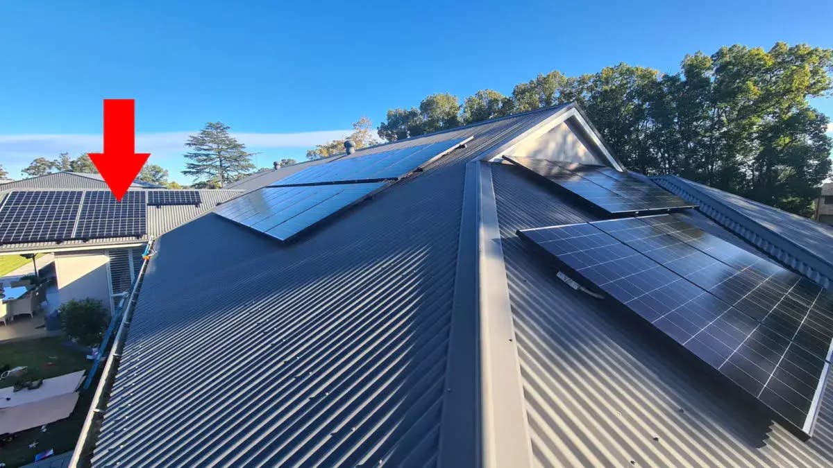 solar panel system installed on a roof