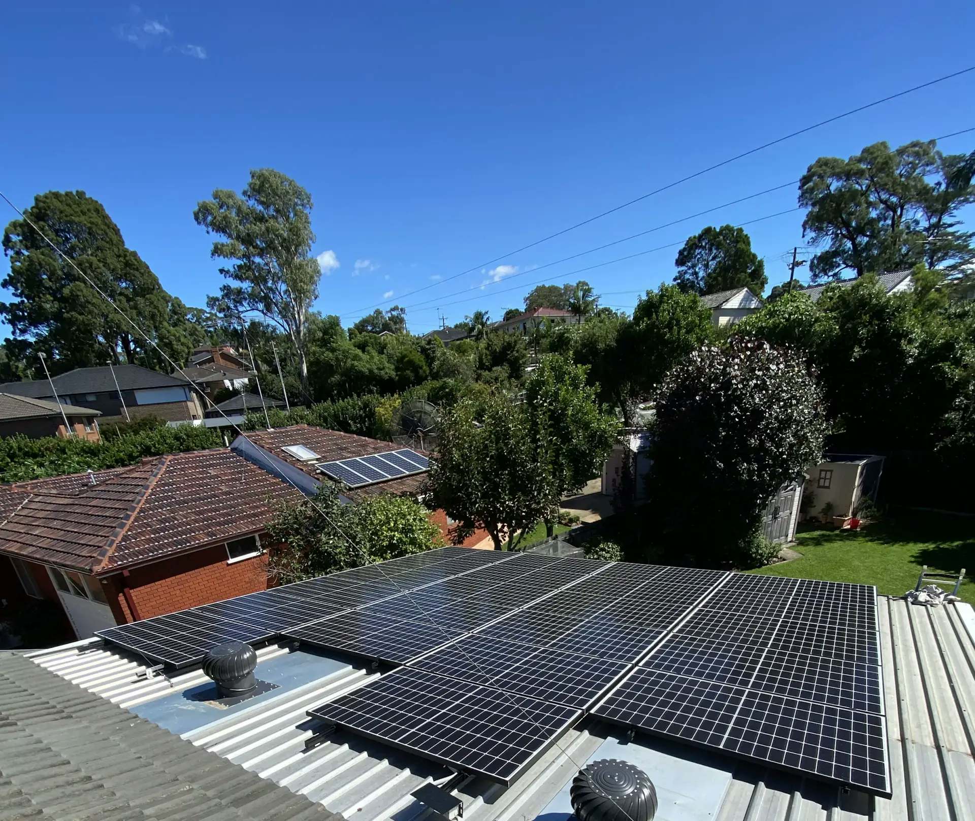8kW residential solar panel system installation