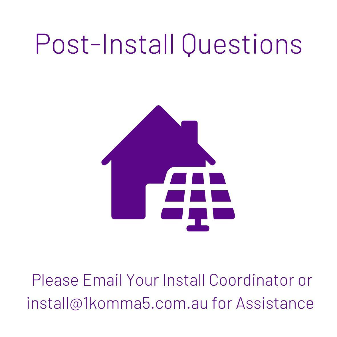 Post-Install Questions