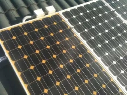 brown solar panels