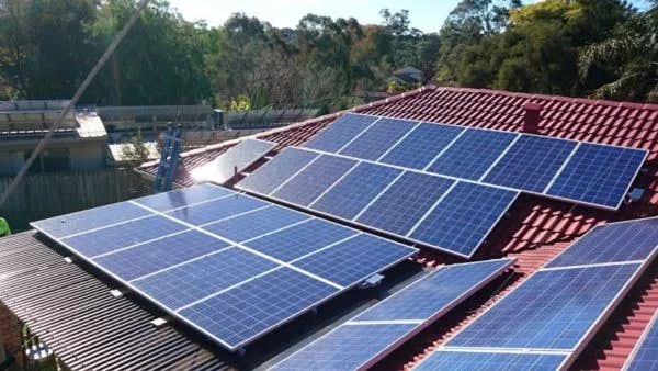 Solar panels on roof Australia